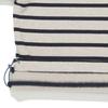 Bluetail Navy ConTrasT STripe Collar T shirT azi4Ts05nv