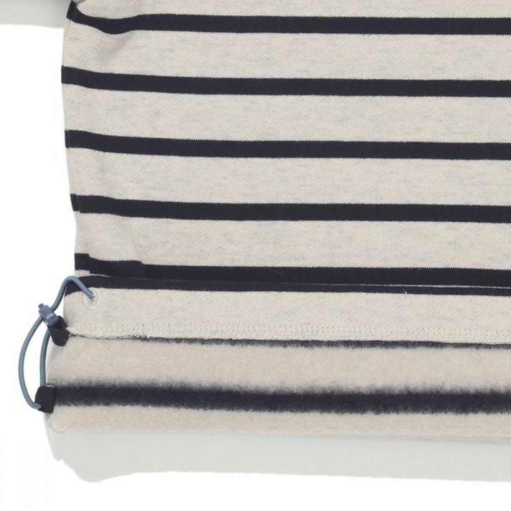 Bluetail Navy ConTrasT STripe Collar T shirT azi4Ts05nv