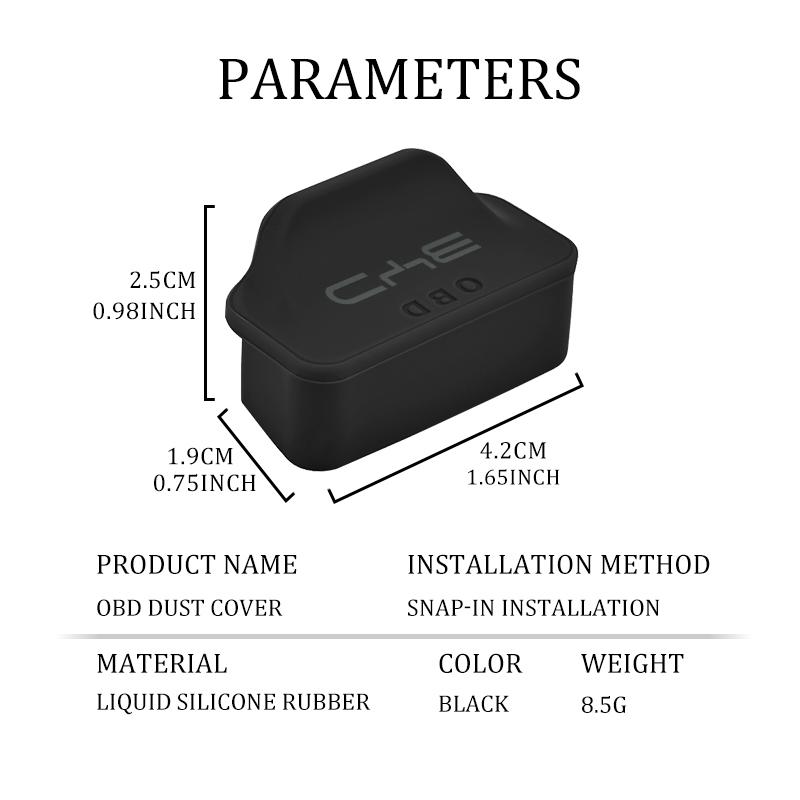 Car OBD Interface Protective Cover Silicone Dust Covers Interior Trim Accessories For BYD Atto F0 G3 I3 Ea1 F3 E6 Yuan Plus Song