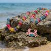 Handmade Crab Pendant Necklace Colorful Glass Beads Colorful Necklace Women Necklace  for Women
