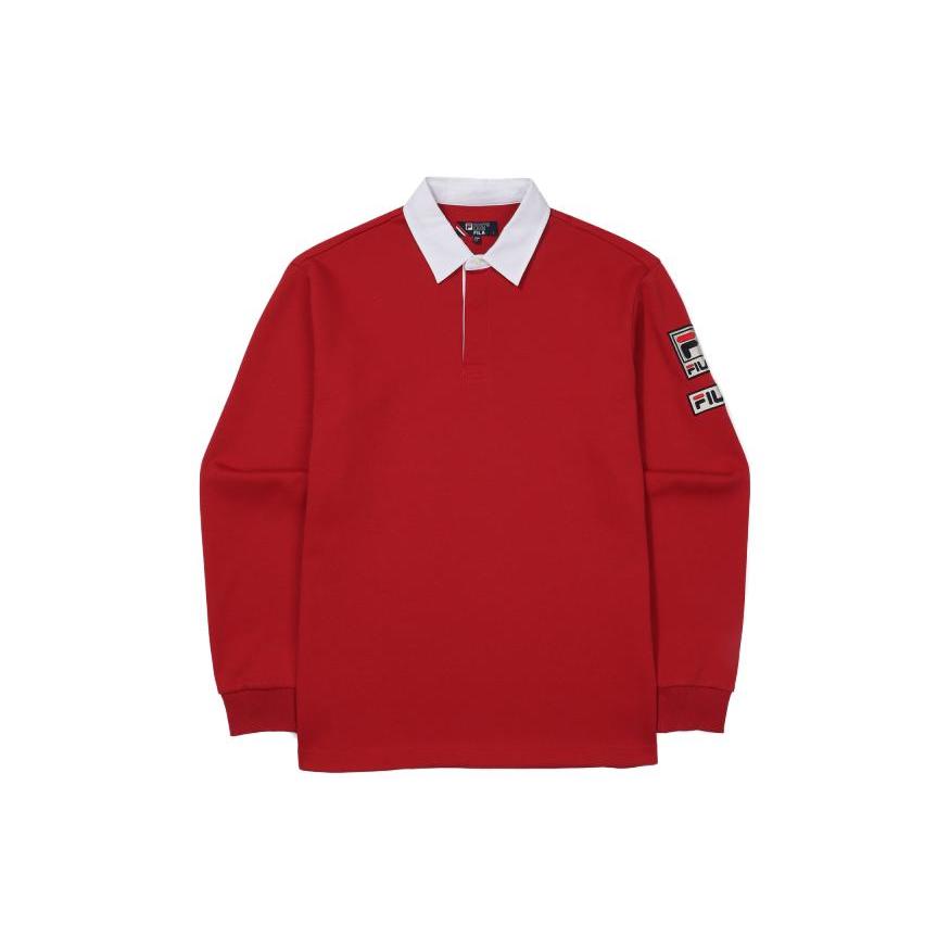 FILA Polo Shirts Unisex Red Polo Collar Moderate Other FS2TLF1311X-HRD 100