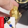 R410a Diagnostic Manifold Freon Gauge Set with Sight Glass G1/4 High Pressure A/C Refrigeration Tool for R22/R410A/R134A