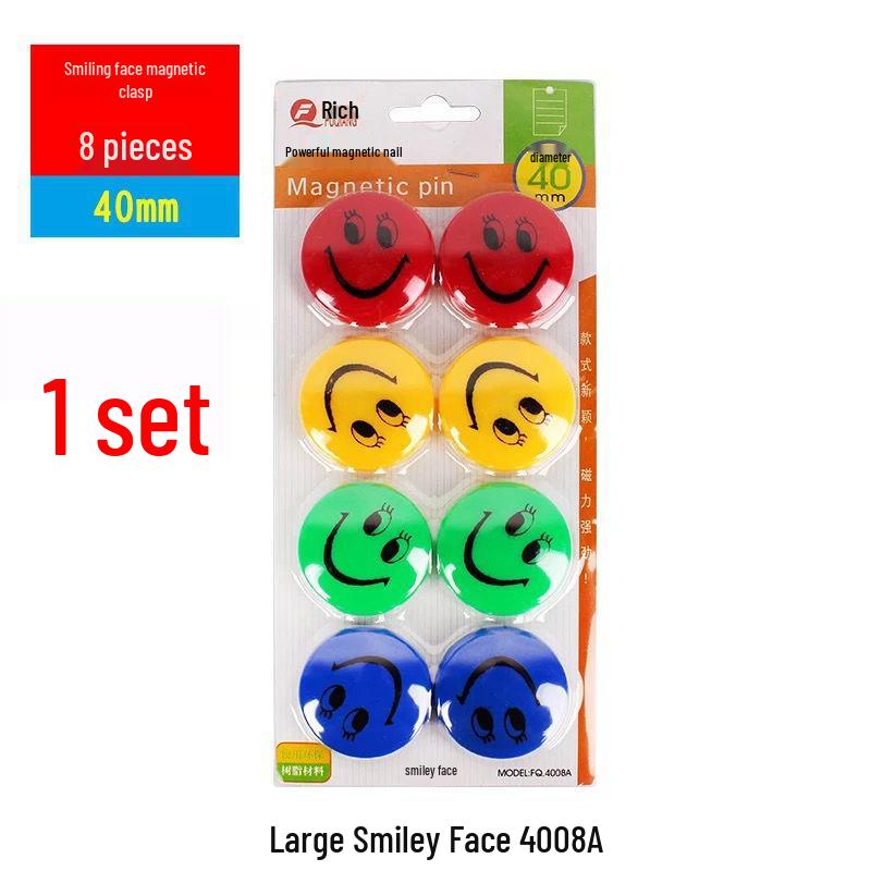 Transparent Magnetic Pushpins – 20/30/40mm Round Whiteboard Magnets for Office & Teaching, Strong Magnetic Force