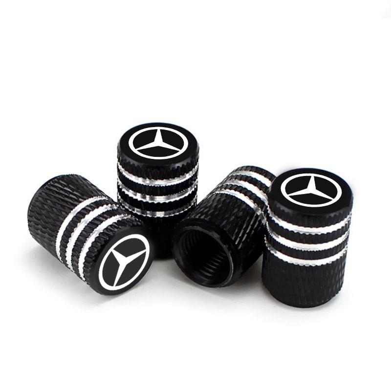 Car Tire Valve Cap Aluminum Tire Wheel Stem Air Valve Cap For Mercedes Benz B/C/E/S Class W203 W204 W205 W210 W211 W212 W221 CS1
