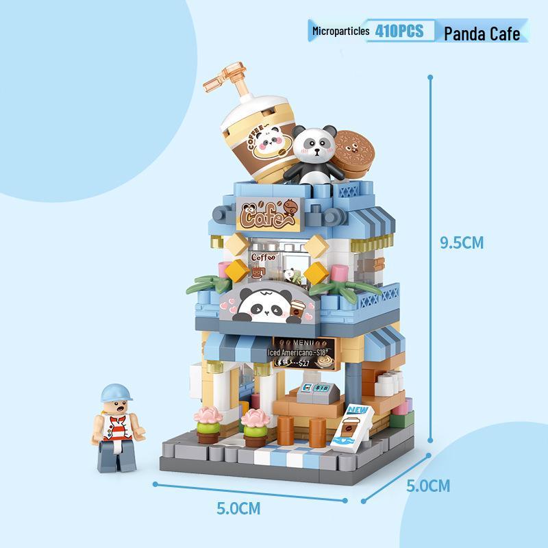 LOZ Micro Diamond Bakery Gift Shop Building Blocks: DIY Commercial Street Assembly Children s Educational Toy. Standard