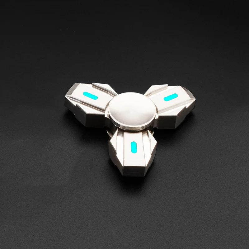 

Luminous Mini Fidget Spinner Relieve Stress Reducing Toys Edc Stainless Steel Gyroscope Spinning Tip Top Antistresse Glowing