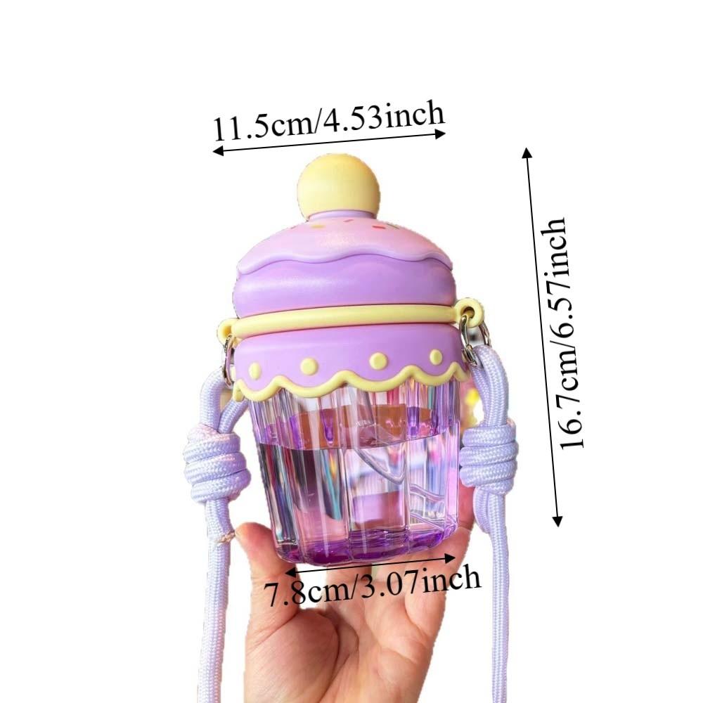 Transparent Clear Tumbler Crossbody Hanging Rope Iced Coffee Cup Drinkware Suction Cup Home Use