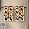 2 pcs Pumpkin Halloween Dish Towels Ghost Dishcloth Durable Hand Towel  New Home Gift