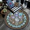 Hamsters Glass Journey Round Area Rug Under Office Chairs Bedroom Living Room Home Decor