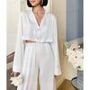 Fashion Wind New New Fashion Short Tops Loose Pants Two-piece Set Top Long Pants Suit