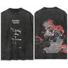 Choso Men Jujutsu Kaisen Anime Goku Graphic Quality T-Shirt Men Women Vintage Washed Print Streetwear Top