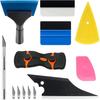 8 Pcs Car Window Tint Application Kit, Vehicle Glass Protective Film Talling Tool Car Window Film Squeegee Automotive Film Scrapers Window Tint Tools