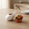 2 Piece Heat-resistant Gravy Boats Glazed Surface Sauce Dispenser  Restaurant