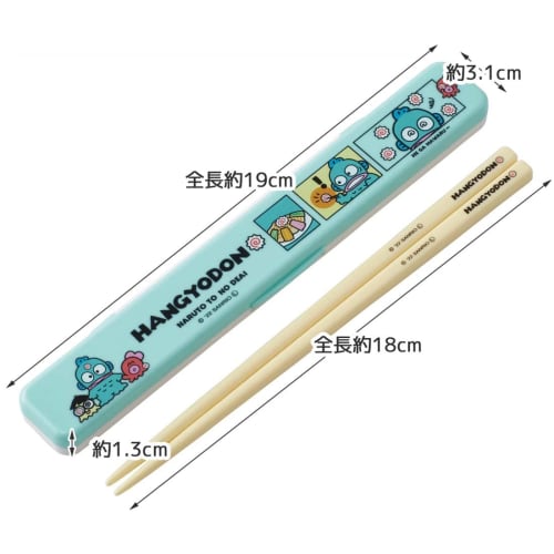 Skater Chopsticks Chopsticks Box Set Hangyodon Comic 18cm Antibacterial Adult Made In Japan ABC3AG-A