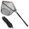SANLIKE Landing Net Folding Tamogami Telescopic Adjustable Lightweight Rust-resistant Material Portable Ultra-lightweight Aluminum Alloy Handle Length