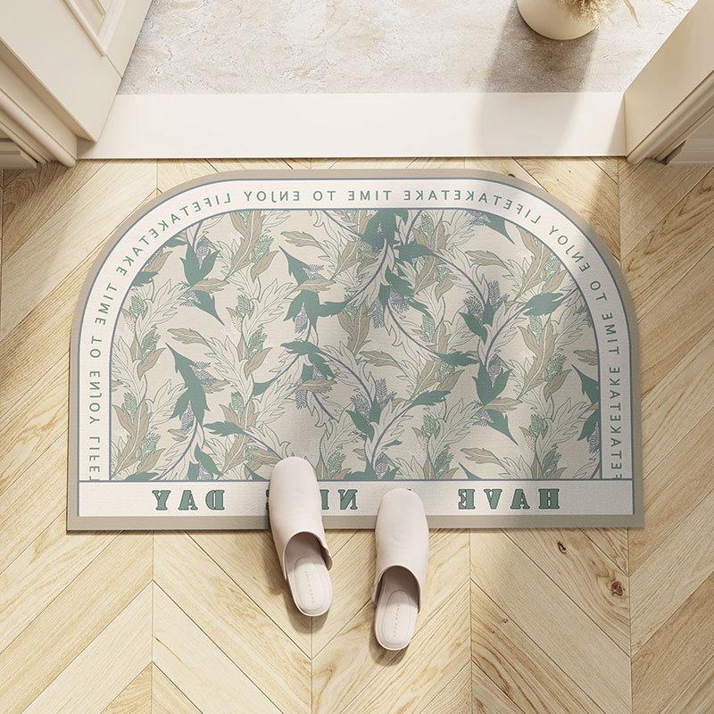 Leichter Luxus Europäische Blume Badezimmer Saugfähige Bodenmatte Weiche Kieselgur Toilette WC Bodenmatte Badtürmatte