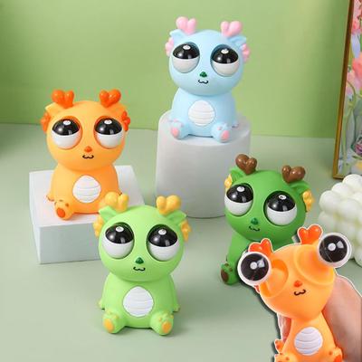 Vystřelující oči Drak Mačkací hračky Senzorické fidget hračky Úleva od stresu Proti úzkosti pro děti Dospělé Děti Autistická mačkací hračka