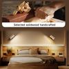 Wireless Wall Sconces Set of 2 [with Remote], Rechargeable Wall Lights Battery Operated Wall Sconce, 3 Color Temps Dimmable & 360° Rotatable,