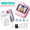 Children Camera Mini Instant Print Digital Camera 32G Memory Card Printing Paper Kids Video Educational Toys For Boys Girls