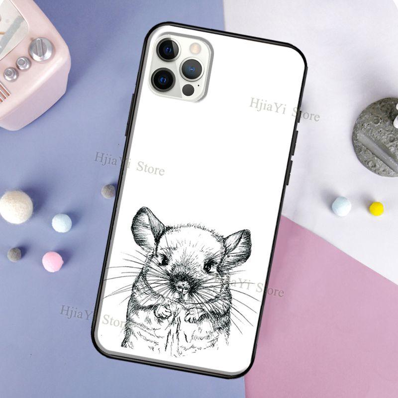 

Cartoon Chinchilla For iPhone 11 14 Pro Max XS X XR 8 7 Plus SE 2020 Case For iPhone 13 12 Pro Max mini Funda iPhone 14 Pro
