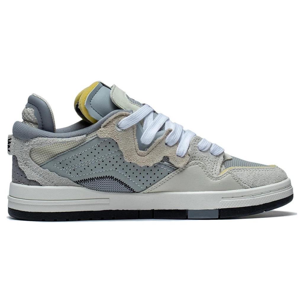 Li Ning Wave Pro Comfortable Non Slip Lightweight Low Top Skateboard Shoes Women's White Gray AECT034-1