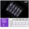100Pcs/Box False Nails Transparent Press On Nails Coverage False Nails Tips Short Shaped Water Drop Full Sticker For Nails