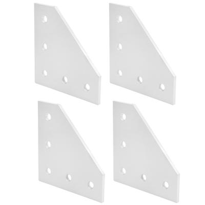 4Pcs Joining Plate Outside 5?Hole Aluminum Connecting Reinforcement Right Angle Connection3030L