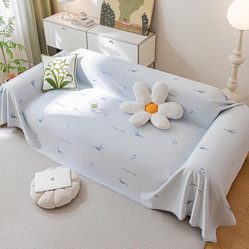 Ice Silk Summer Sofa Cover: Non-Slip, Cat Scratch Resistant, Full Coverage, Cooling Cushion for New Style Seats