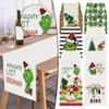 Table Runner Merry Christmas Whoville Winter Holiday Party Fireplace Kitchen Dining Room Home Decor