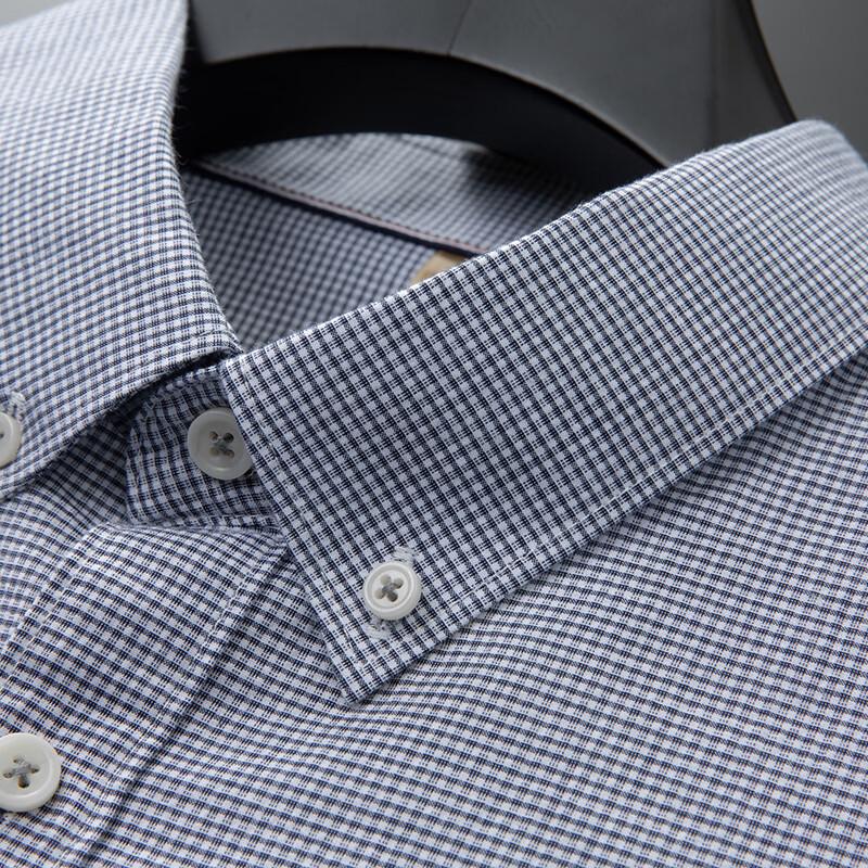 Herren Plus Size Kurzarm Business Casual Hemd mit Kragen