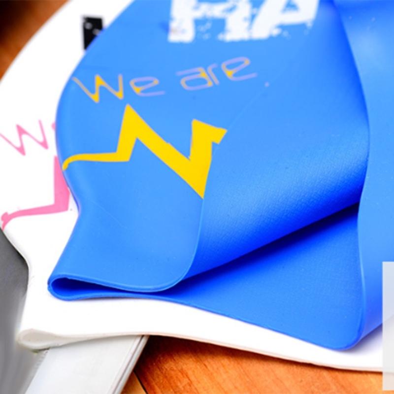 Damen Herren Wasserdicht Flexible Silikon Badekappe Haarschutz Schwimmbad Badekappen Kopfbedeckung für Erwachsene Jugendliche