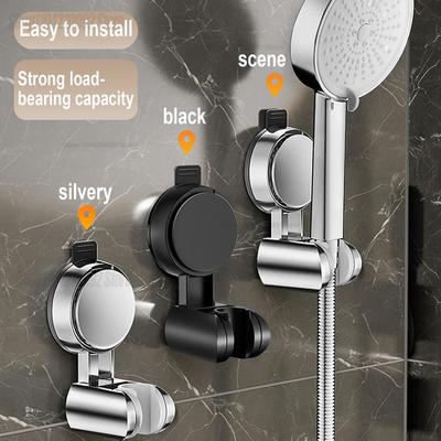 Shower Brackets Suction Cup Universal Shower Head Holder Adjustable Strong Adhesive ABS Wall Mount Waterproof Shower Base