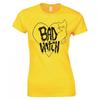 Funny Goth Bad Witch Ladies Skinny Fit Tshirt