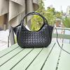 Hot-selling new high-texture cowhide hand-woven handbag large-capacity underarm bag versatile commuter women's bag