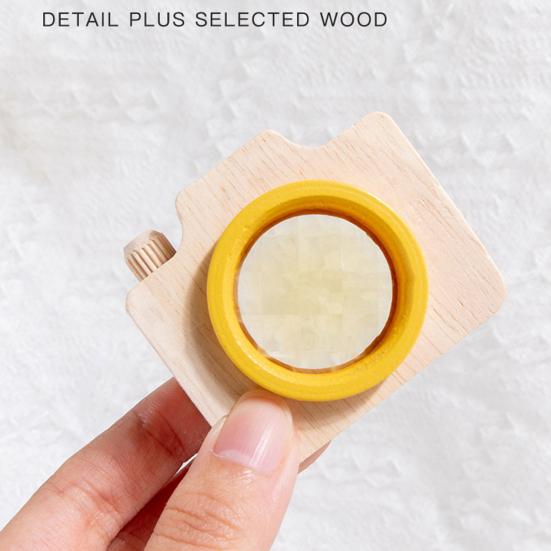 Kaleidoscope Toy with Hanging Rope Simulation Bee Eye Effect Kids Wooden