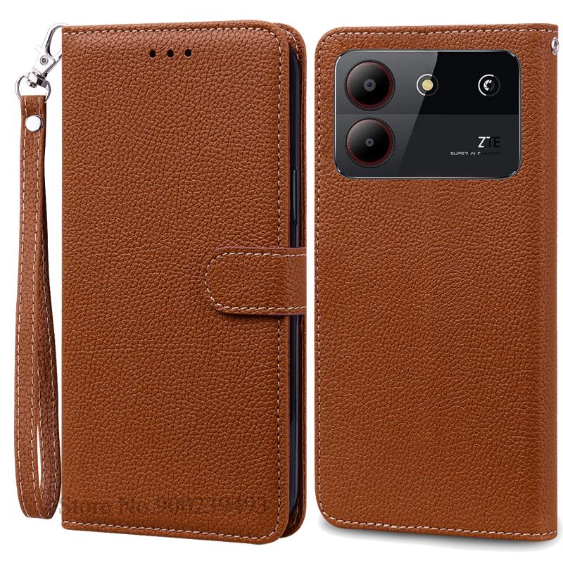 For ZTE Blade A54 Case Leather Wallet Flip Case For ZTE Blade A54 Cover Coque Fundas For ZTE Blade A54 Phone Case Bumper