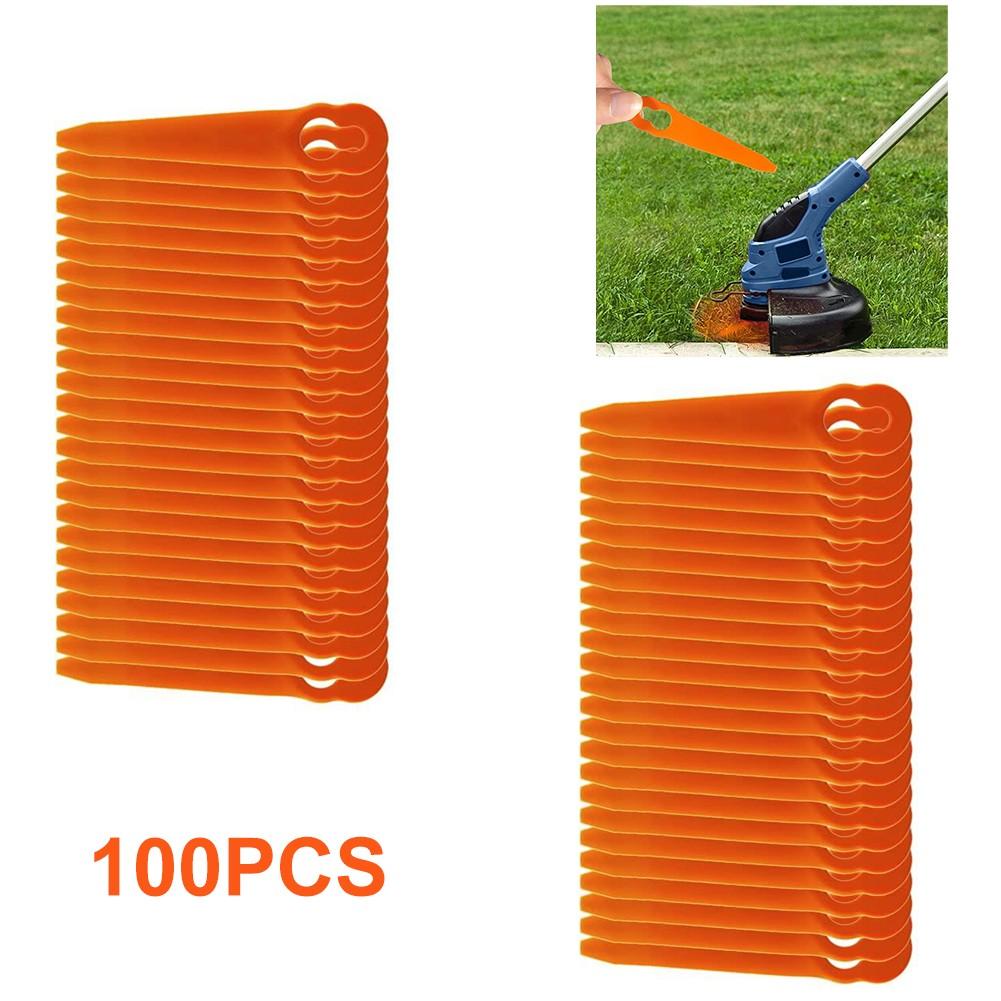 100Pcs Replacement Plastic Blades Compatible for STIHL Polycut 2-2 Polycut 3-2