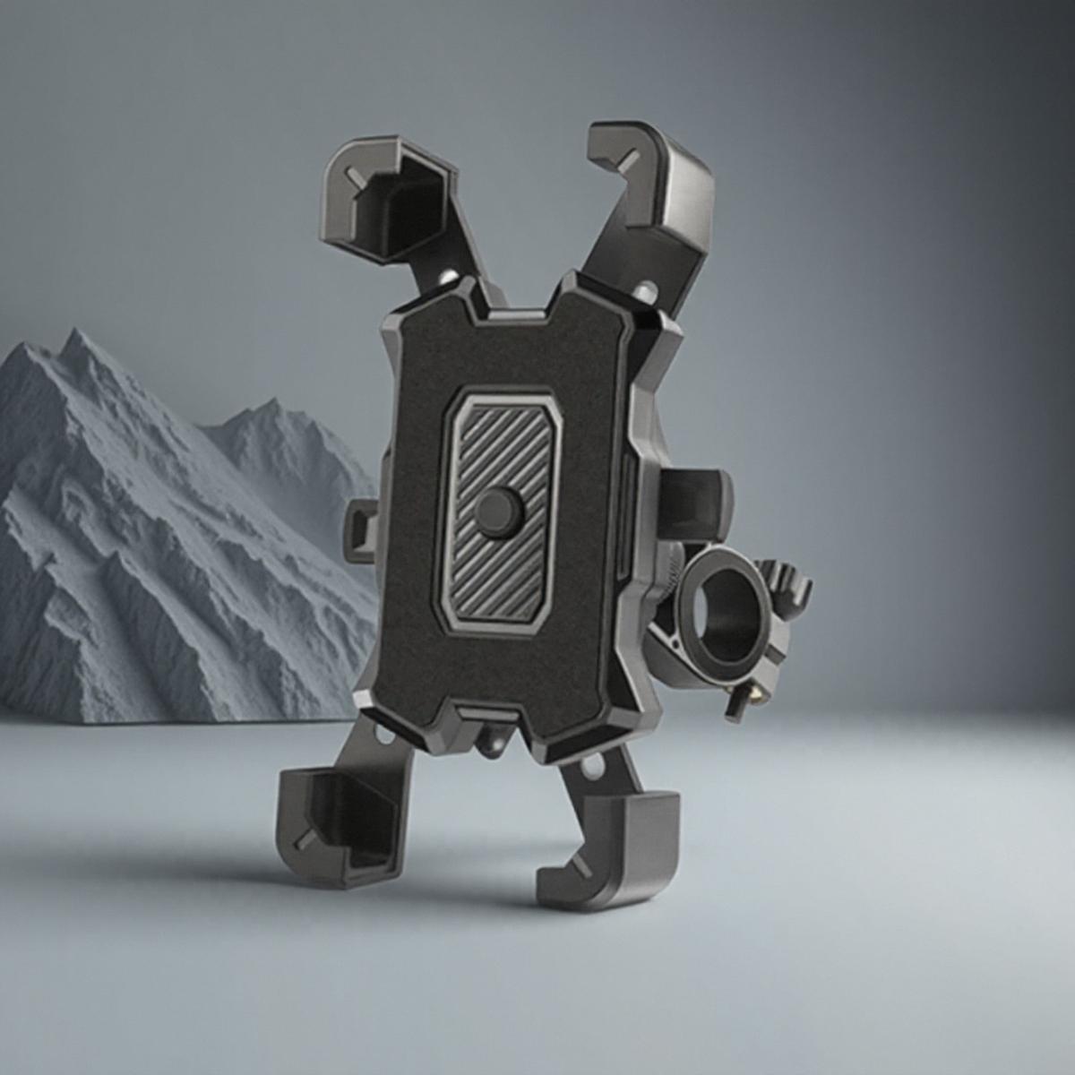 

Universal Bicycle Phone Holder Easy Open Rearview Mirror Mount for Bikes Mobile Cellphone Holder Cycling Accessories чёрный