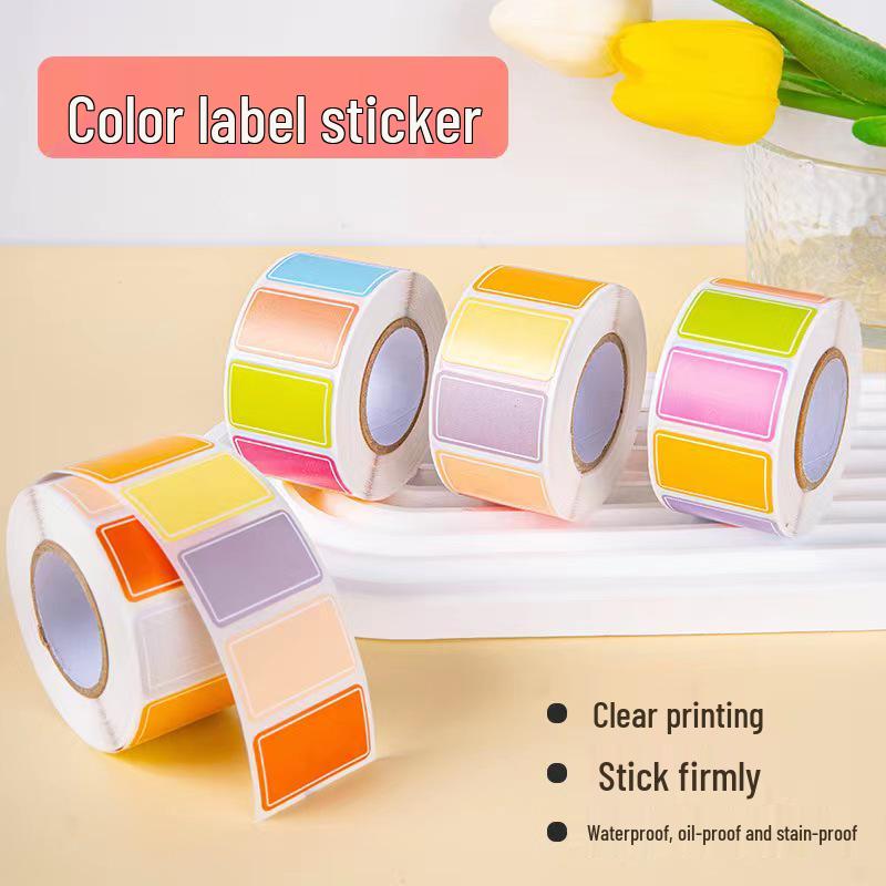 Small Colored Sticky Note Labels for Students - Self-Adhesive Classification & Name Stickers