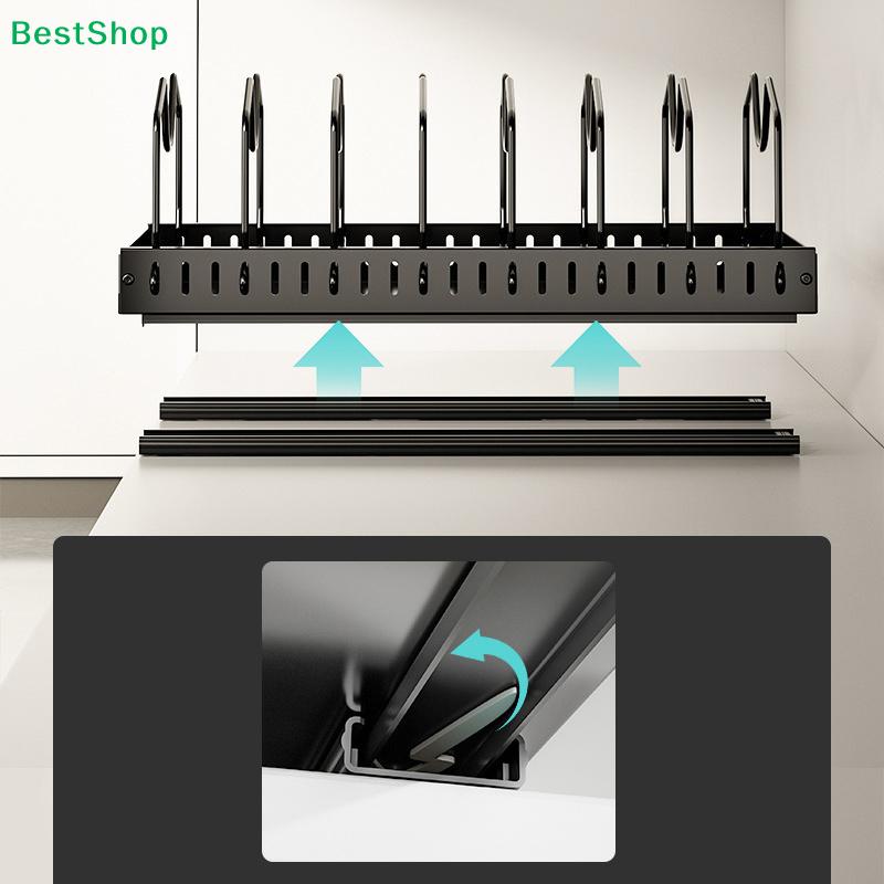 Kitchen Pull-Out Pot Rack Adjustable Cupboard Trays Dishes Partition Shelf With Slide Rails Organizer Tray Drawer Storage Racks