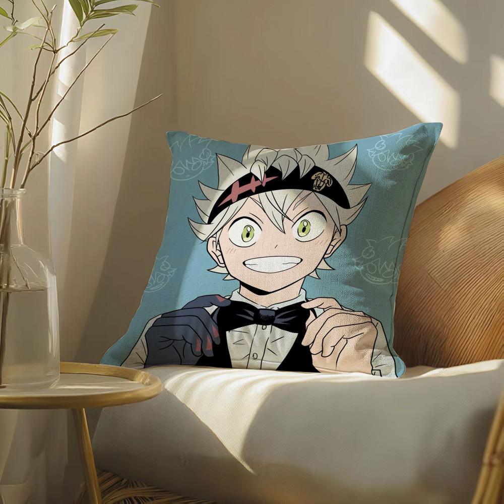 Hotanimecartoonblackclover Pillow Case Pillowcase, Double-Sided Printed, Sofa Cushion, Bedroom Headboard