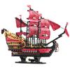 1898szt Klocki Konstrukcyjne Okręt Wojenny Piraci Zemsty Królowej Anny Klocki Łódź Karaiby MOC Montaż Zabawki Dla Dzieci Prezenty Urodzinowe