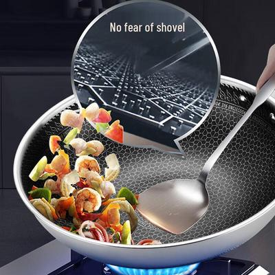 BALDE KANGYUE 316L Stainless Steel Honeycomb Wok