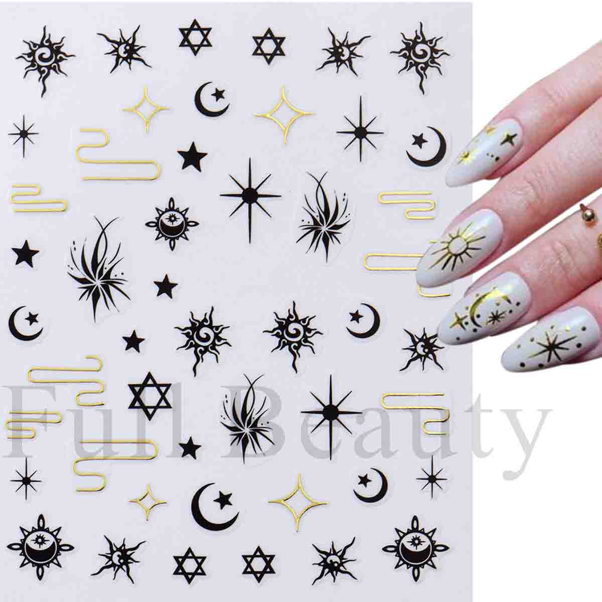 

Лазерные наклейки для ногтей, бабочка, сердце, звезда, дизайн, клейкие слайдеры, наклейки для дизайна ногтей, маникюрные украшения