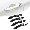 8pcs Exterior Door Handle Cover Trim Carbon Fiber Pattern With Holes Replacement for Giulia 2017‑2020