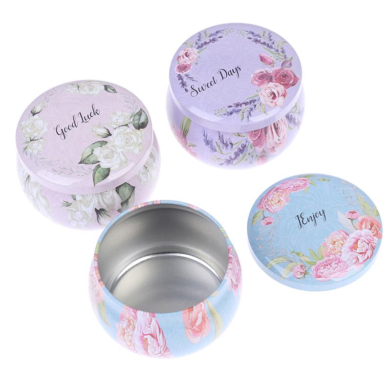 Empty Tinplate Box Tins Cans Jars Containers Wicks Sticker Centering Aroma DIY Candle Making Supplies