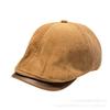 New British Retro Duck Tongue Beret Women's Versatile Face Small Forward Hat Corduroy Warm Newsboy Painter Hat