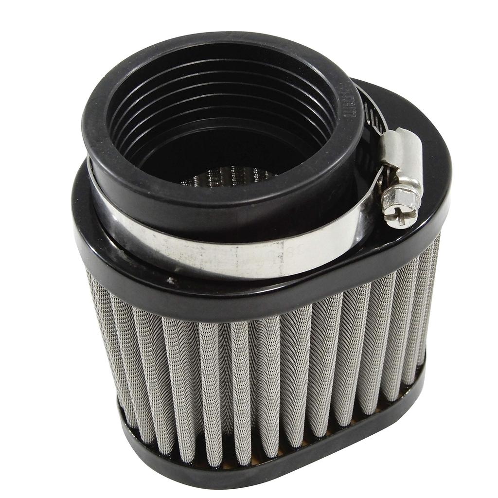 Ager 50mm Oval Power Filter Stainless Steel Black