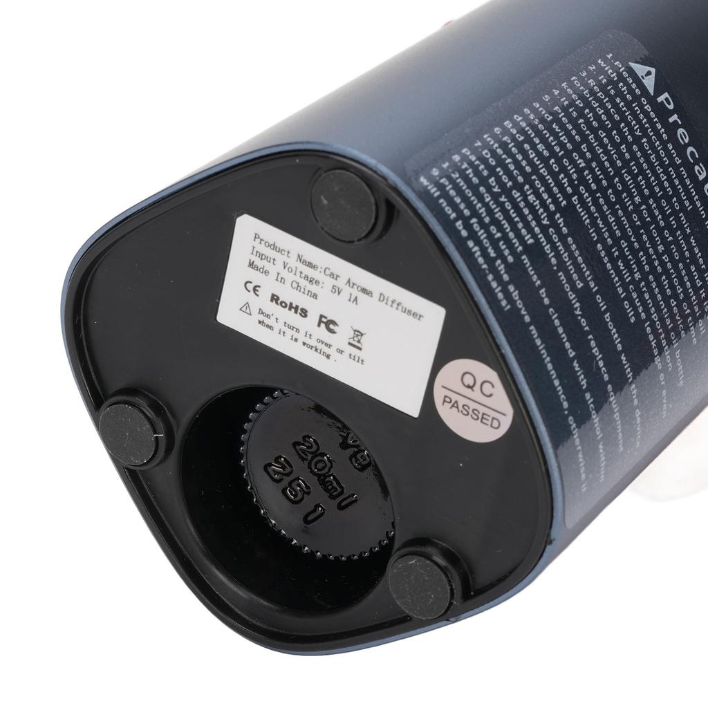 Waterless Essential Oil Diffuser Quiet Aromatherapy Diffuser with Handle 2000mah Battery Timer Leakproof for Car Home Office Aluminum Alloy