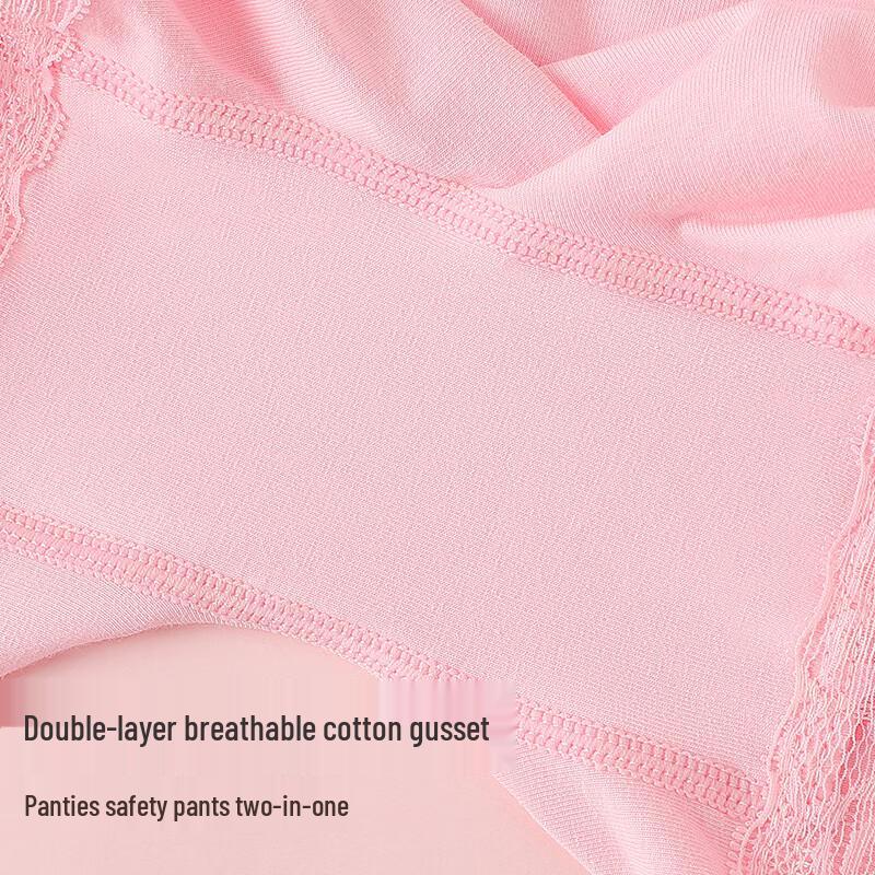 MiiOW Girls' Cotton Anti-Chafe Safety Shorts 2-Pack